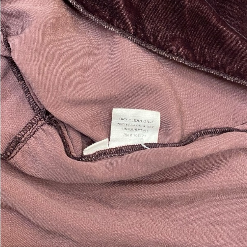 Ulla Johnson Mulberry Velvet Ruffle Lavinia Blouse in Dark Purple Size 2 - Picture 9 of 9
